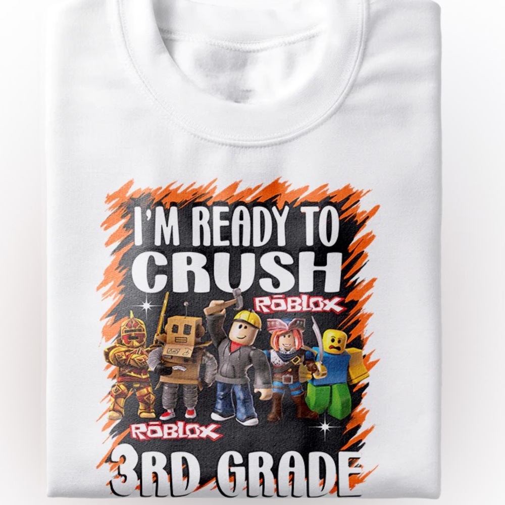 ROBLOX Back to school tee. Preschool-5th Grade